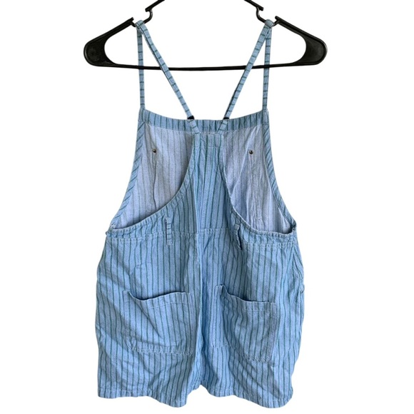 RVCA Striped Overall Style Dress for Women Dungarees Size Medium 10 - Picture 2 of 4
